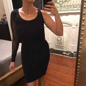 BeBe black midi dress